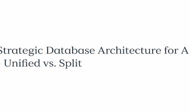 Strategic Database Architecture for AI : Unified vs. Split
