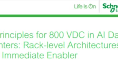 5 Principles for 800 VDC in AI Data Centers: Rack-level Architectures as the Immediate Enabler