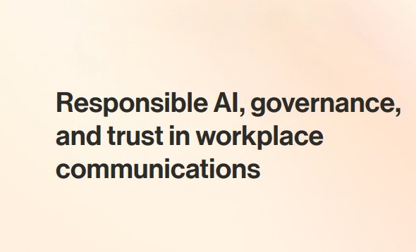 Responsible AI, governance, and trust in Government workplace communications